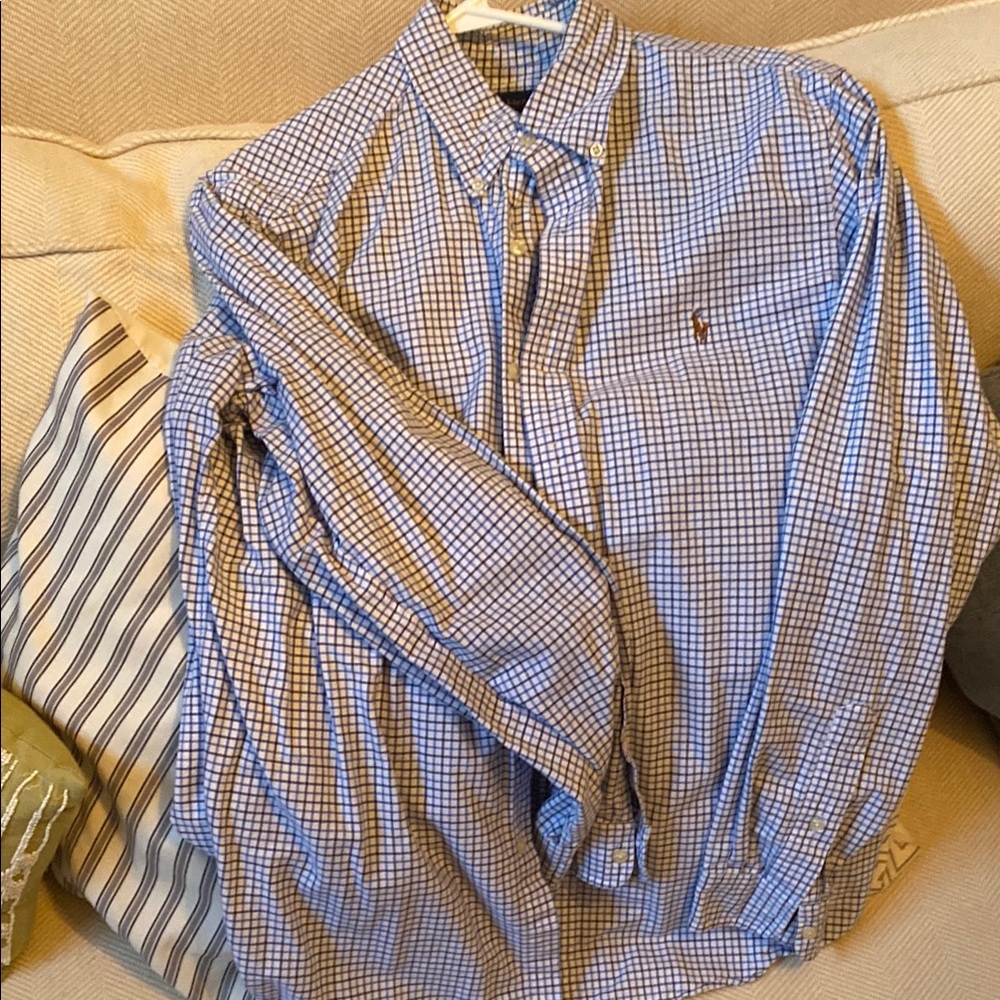 Blue Casual Button Down Shirt